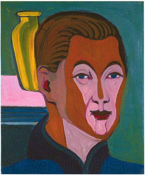 Ernst Ludwig Kirchner Head of the painter